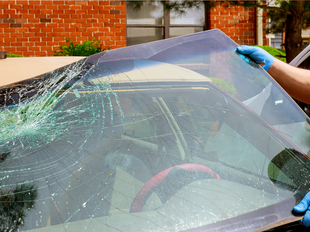 broken windshield repair